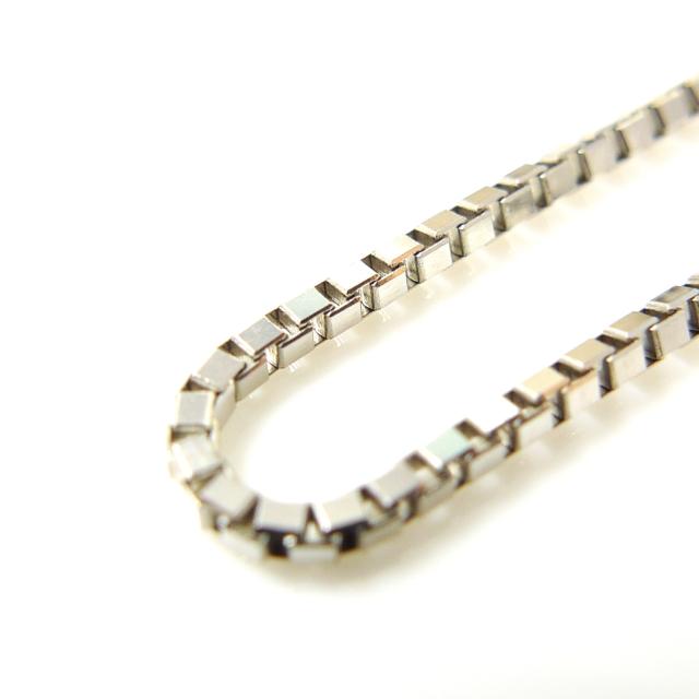 ベネチアン ネックレス プラチナ Pt850 ネックレスチェーン メンズ レディース 幅0.8mm 45cm 2.4g スライド_7