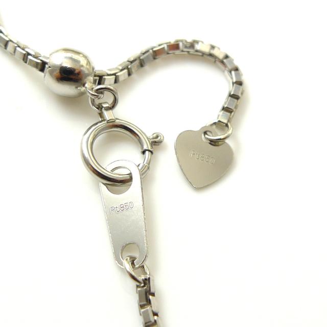 ベネチアン ネックレス プラチナ Pt850 ネックレスチェーン メンズ レディース 幅1.4mm 50cm 8.7g スライド