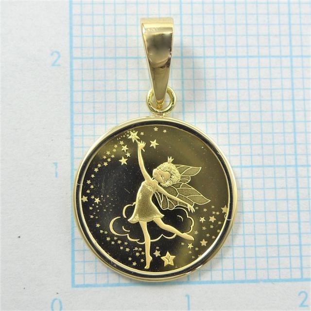 24金18金】K24 K18エンジェル ペンダントトップ チャーム 新品 純金