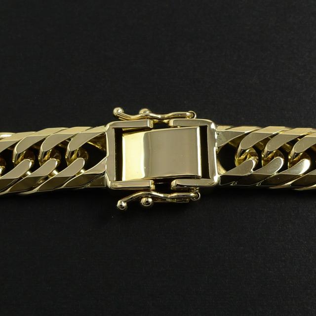 18金 18k 喜平 ネックレス 110g 55cm 8面 トリプル 造幣局検定付 幅8.4