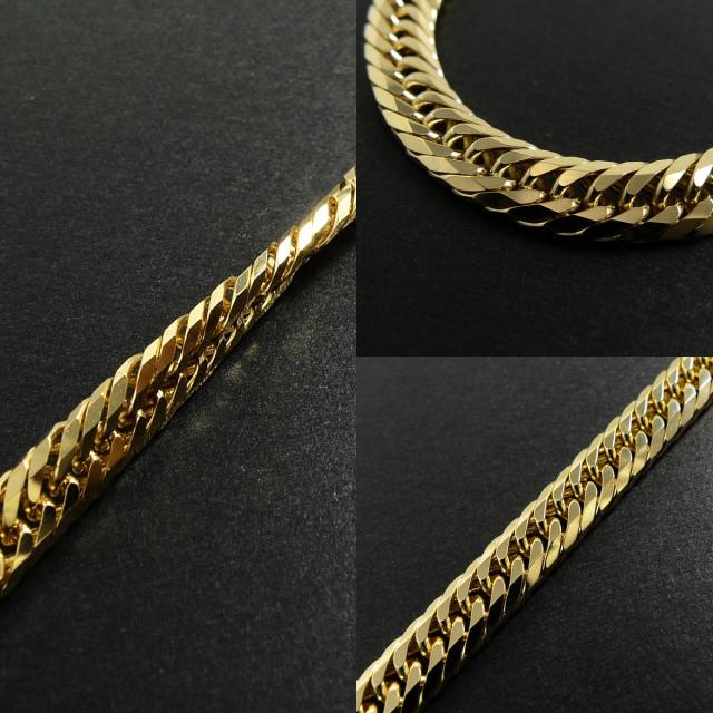 18金 18k 喜平 ブレスレット 9.4g 17cm 8面 トリプル 造幣局検定付 幅  