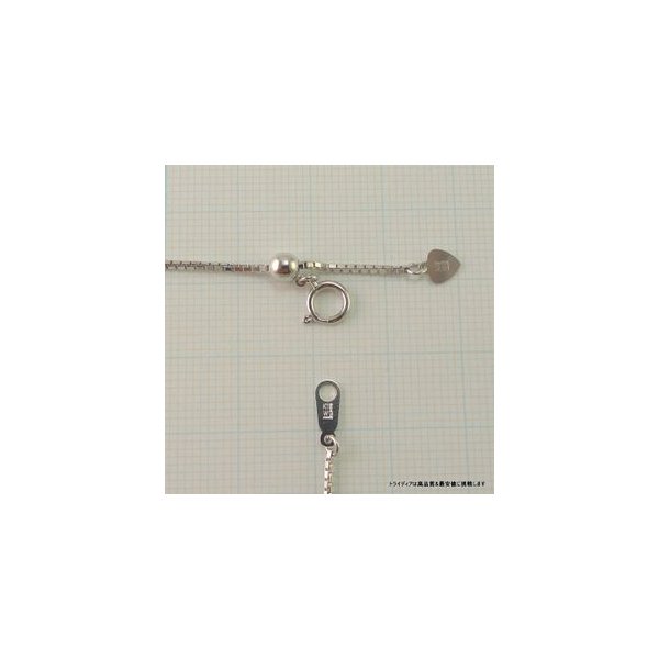 ベネチアン ネックレス 18金 18k ホワイトゴールド ネックレスチェーン k18 メンズ レディース 幅1.2mm 60cm ロングネックレス 6.5g スライド_3
