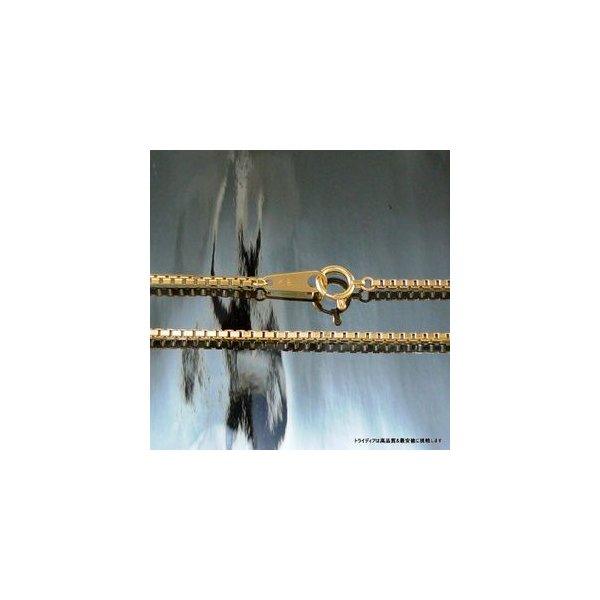 ベネチアン ネックレス 18金 18k ネックレスチェーン k18 メンズ レディース プレゼント 幅1.4mm 40cm 6.6g_5