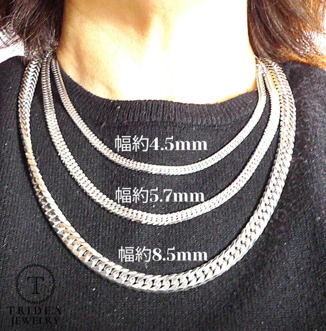 シルバー ネックレス 喜平 6面 ダブル 60cm 25g 幅4.5mm SV925 中折 6面ダブル メンズ レディース アクセサリー スターリングシルバー SILVER SV 925喜平ネックレス 銀 キヘイ kihei プレゼント グラム 誕生日 ギフト
