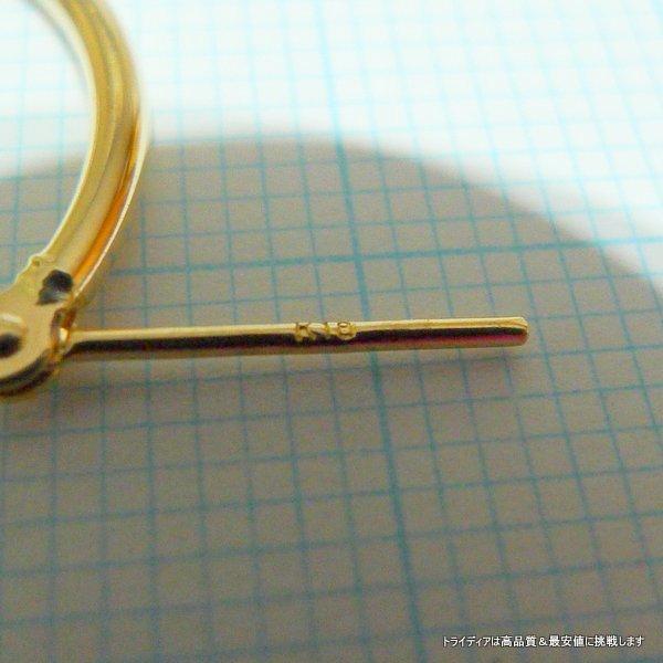 18金 フープ ピアス 幅2mm 外径25mm イエローゴールド 2個 18金 18k フープピアス 幅2mm 外径25mm イエローゴールド 両耳