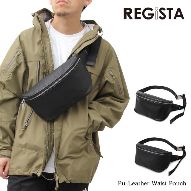 ファッションクーポン対象店舗 ボディバッグ ウエストポーチ ショルダーバッグ ウエストバッグ メンズ レディース Puレザー ブラック の通販はau Pay マーケット Maqua Store