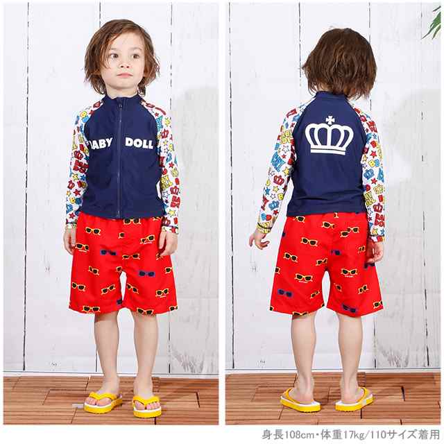 3 15まで Off Sale 袖総柄 ラッシュガード 3717k ベビードール 子供服 ベビーサイズ キッズ 男の子 女の子の通販はau Pay マーケット Babydoll ベビードール