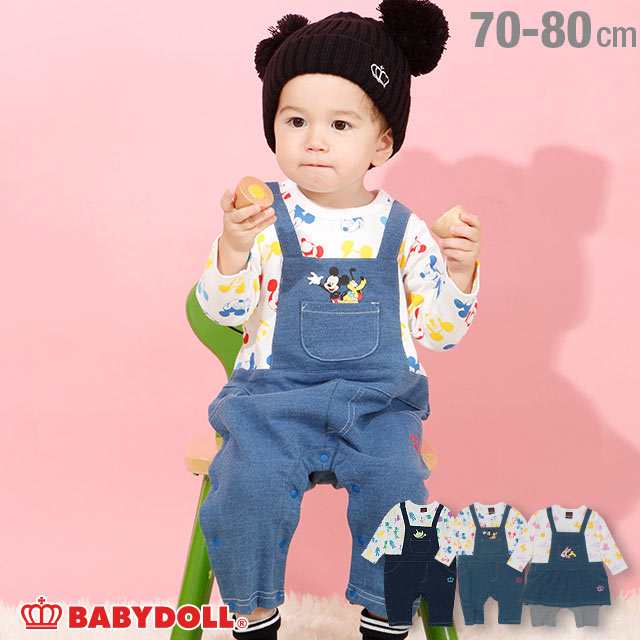 New ディズニー ニットデニム サロペット ロンパース 4416b ベビードール 子供服 ベビーサイズ Disneyの通販はau Pay マーケット Babydoll ベビードール