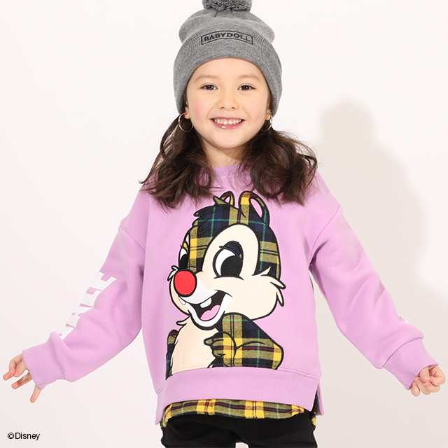 30 Off Sale ディズニー チェック レイヤード トレーナー 4647k ベビードール 子供服 ベビー キッズ 男の子 女の子 Disneyの通販はau Pay マーケット Babydoll ベビードール