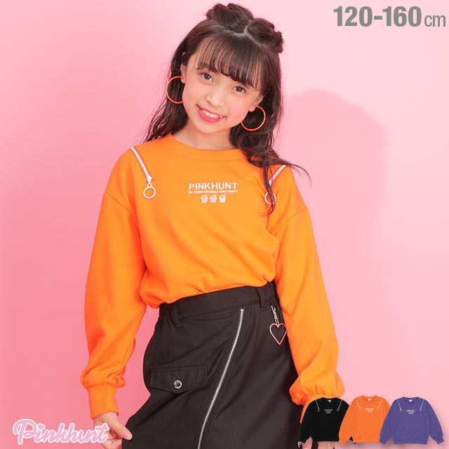 10 30new Pinkhunt ピンクハント 肩ジップ開き トレーナー 4801k ベビードール 子供服 キッズ ジュニアサイズ 女の子 Phの通販はau Pay マーケット Babydoll ベビードール