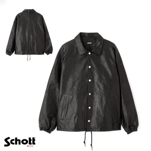 Schott(ショット) レザー ジャケット コーチジャケット アウター メンズ カウレザー 革ジャン ライダース 782-5950054 送料無料