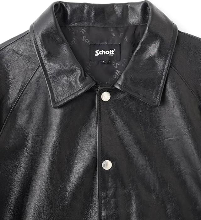 Schott(ショット) レザー ジャケット コーチジャケット アウター メンズ カウレザー 革ジャン ライダース 782-5950054 送料無料_1