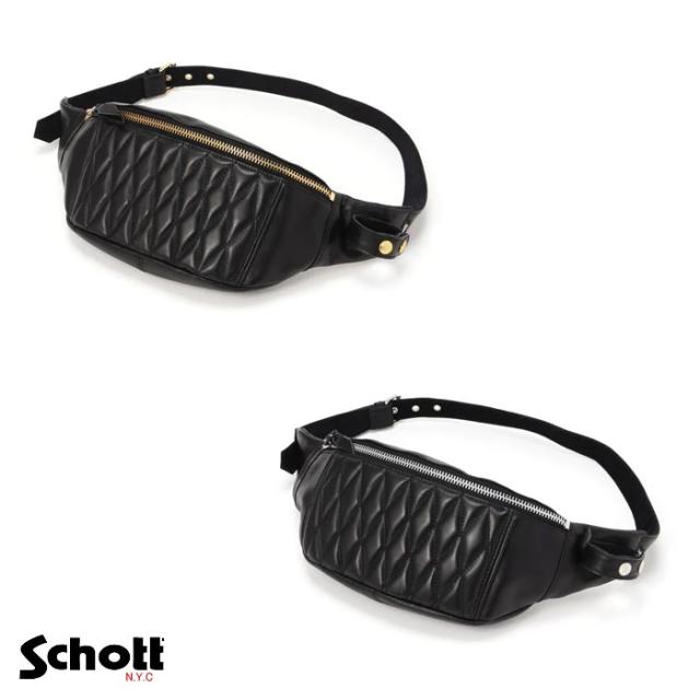 Schott(ショット) ボディ バッグ レザー BAG 鞄 メンズ PADDED BODY