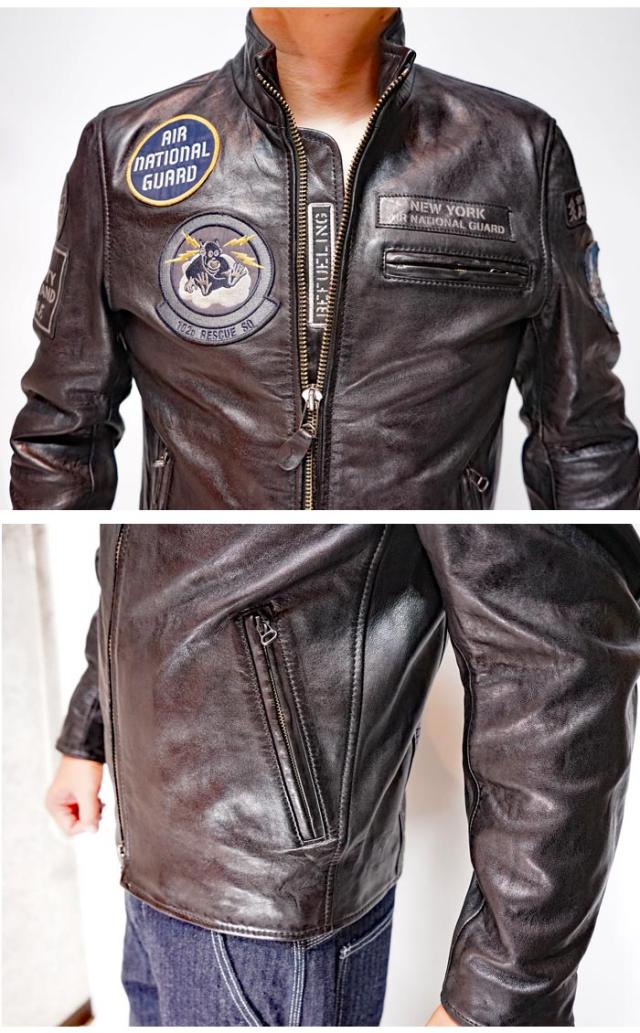 AVIREX アヴィレックス アビレックス レザー シープ ジャケット アウター メンズ 本革 革ジャン エイジド 783-3250085 送料無料 AVIREX アヴィレックス アビレックス レザー シープ ジャケット