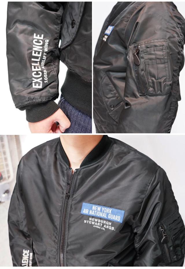 美品✨ AVIREX アヴィレックス フライトジャケット MA-1 リバーシブル AVIREX アヴィレックス MA1 -REFLECT STENCIL-リバーシブル