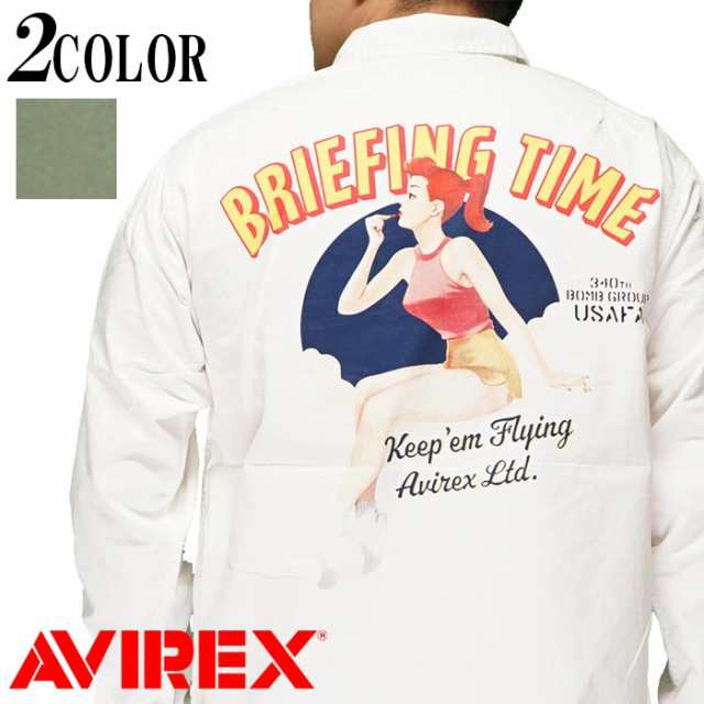 AVIREX アヴィレックス アビレックス 長袖 シャツ メンズ ピンナップガール 6115125 送料無料の通販は