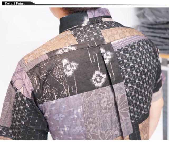 衣櫻 ころもざくら 和柄 半袖シャツ 日本製 MADE IN JAPAN メンズ