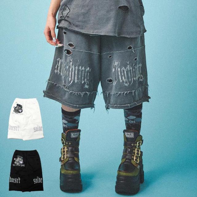 GALFY ガルフィー ショート パンツ 病みに染まりし メンズ レディース ボトム パンツ ズボン 犬 ハーフ 152023 送料無料