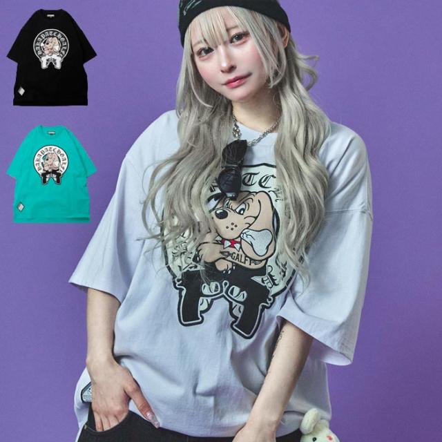 GALFY ガルフィー Tシャツ 半袖 メンズ レディース ドッグ 犬 チャカパッチTシャツ2 Tee 152083 送料無料