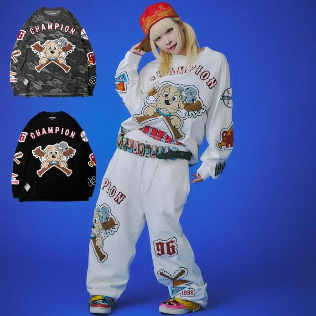 GALFY ガルフィー ロンT ロング Tシャツ 長袖 メンズ レディース 復活わんわん大学Tee 153026 送料無料