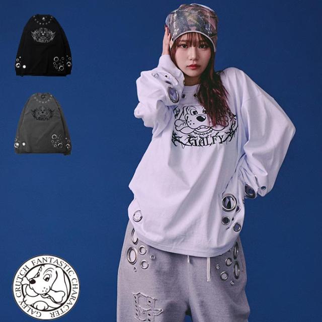GALFY ガルフィー ロンT ロング Tシャツ 長袖 メンズ レディース 穴あきPUNCHロンTee 161025 送料無料