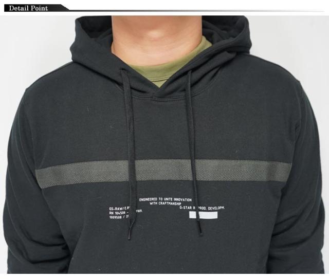ジースター ロウ G-STAR RAW プル パーカー メンズ TAPE HOODED SWEATER D20685-A613 送料無料_3