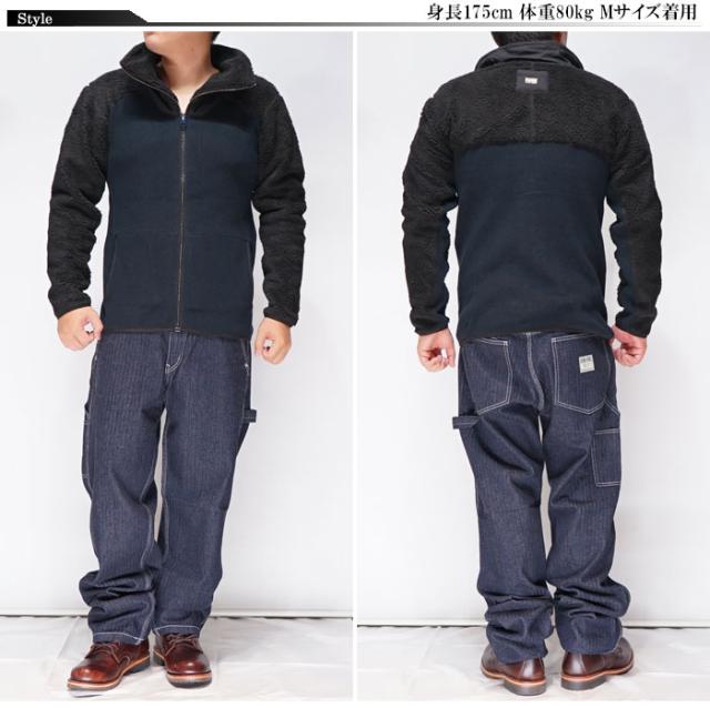 ジースター ロウ G-STAR RAW ニット ジャケット メンズ DAST SHEARLING ZIP THRU KNIT D22526-C560 送料無料_1