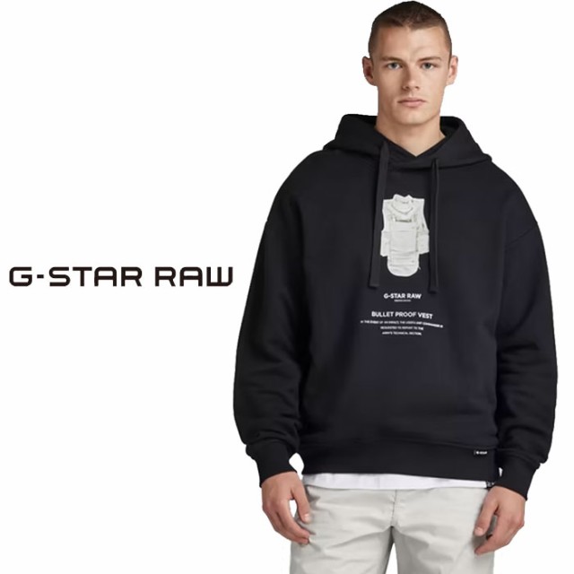 ジースター ロウ G-STAR RAW プル パーカー メンズ ARCHIVE HOODED LOOSE SWEATER D23493-D395 送料無料