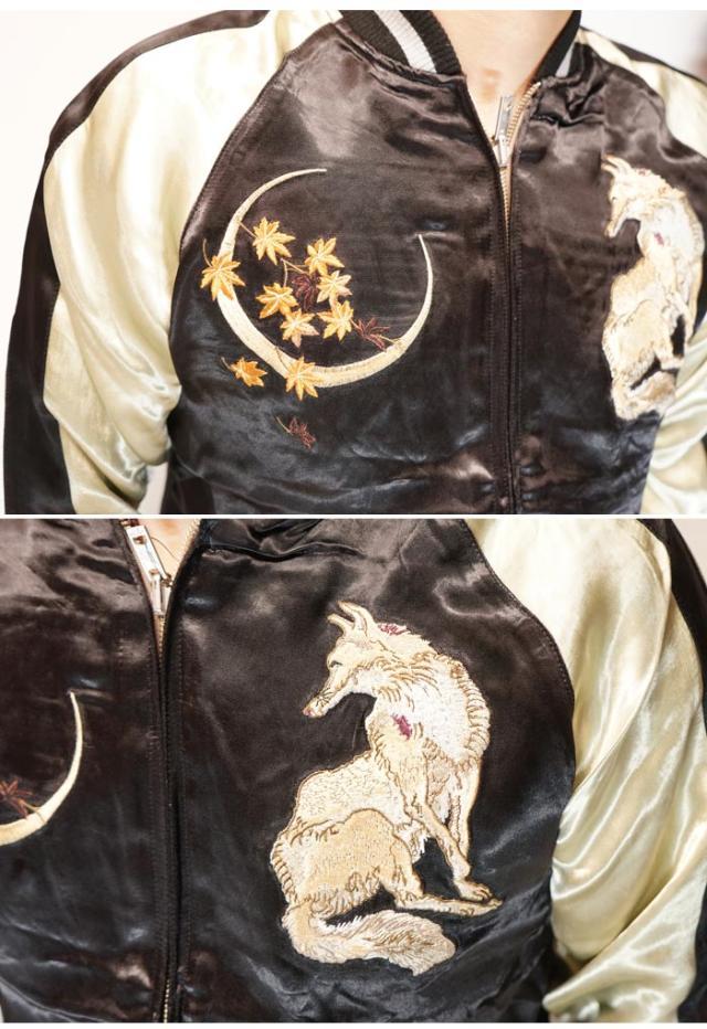 花旅楽団 ハナタビガクダン 和柄 スカジャン メンズ 総刺繍