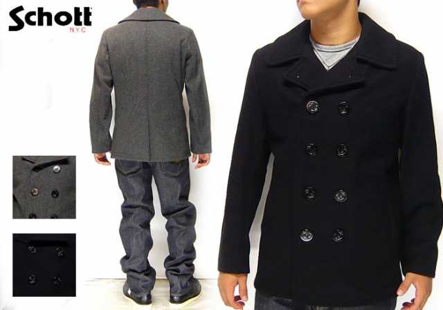 絶品 Schott[ショット] 753US PEA COAT 24oz/ピーコート/7118/ Schott