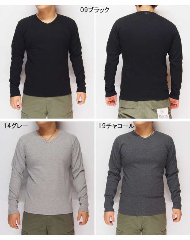 AVIREX[アヴィレックス] デイリー 無地 長袖 Vネック ロングTシャツ/ロンT/6153480の通販はau PAY マーケット -  和柄販売のジーンズプラザ摩耶葛西店