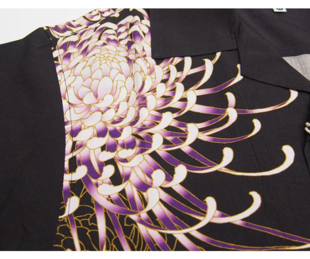 を30%OFFセール 華鳥風月[かちょうふうげつ] 花魁 和柄アロハ/半袖シャツ/362382/送料無料_4