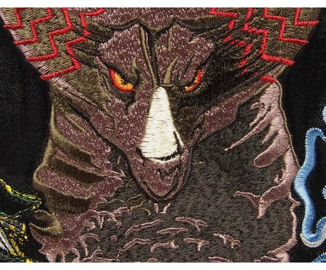 ウルトラマン コラボ ゴモラ 日本地図刺繍 スカジャン/TEN STRIKE[テンストライク]/ULSJ-006/送料無料_4