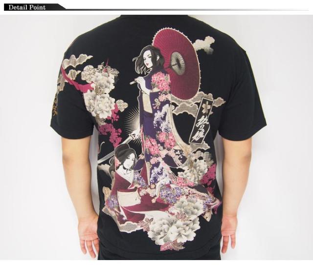 和柄期間限定セール 定価8690円を Offセール Sale 抜刀娘 バットウムスメ 絡繰魂 一華 穂乃花 花天月地 和柄tシャツ 半袖 Rt1fxrfbxr ファッション Karnalifrtc Gov Np
