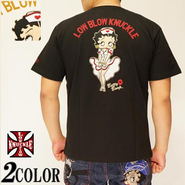 LOW BLOW KNUCKLE ローブローナックル ベティブープ コラボ Ｔシャツ 半袖 メンズ ナース 520857 送料無料