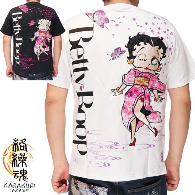 絡繰魂 カラクリダマシイ 和柄 Tシャツ ベティブーブ コラボ メンズ 232002 送料無料