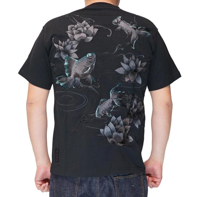 絡繰魂 カラクリダマシイ 和柄 Tシャツ メンズ 半袖 金魚 漆 262035 送料無料 12,980円
