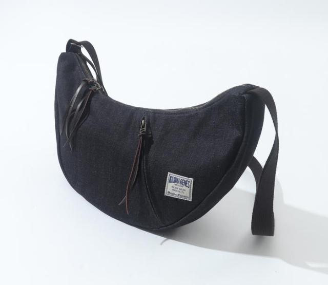 児島デニム KOJIMA GENES 三日月型 肩先 御徒面子 BAG 鞄 日本製 メンズ RNB-9002N 貨物輸送無料