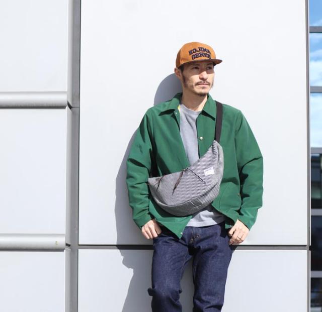 児島デニム KOJIMA GENES 三日月型 肩先 御徒面子 BAG 鞄 日本製 メンズ RNB-9002N 貨物輸送無料