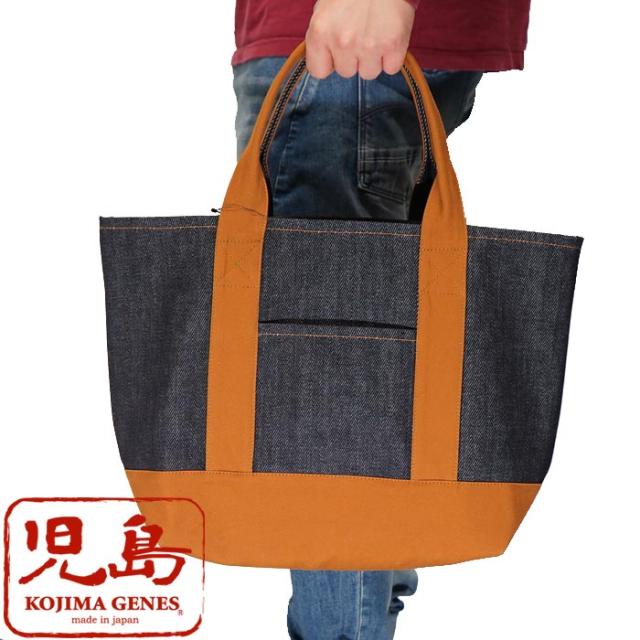 児島ジーンズ KOJIMA GENES トートバッグ 大きいサイズ BAG 鞄 デニムトートバッグ 日本製 RNB-9043L 送料無料の通販は