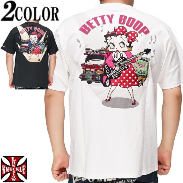 LOW BLOW KNUCKLE ローブローナックル ベティブープ コラボ Ｔシャツ 半袖 メンズ デコトラ 582857 送料無料