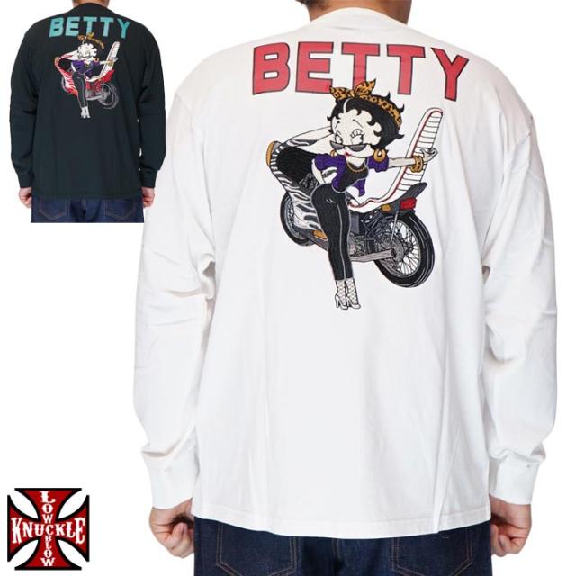 ローブローナックル LOW BLOW KNUCKLE ベティブープ コラボ Ｔシャツ 長袖 メンズ 特攻 ヤンキー ロンT 595860 送料無料
