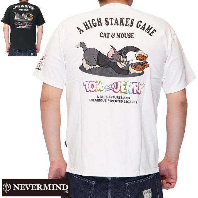 NEVER MIND ネバーマインド トムとジェリー コラボ Tシャツ メンズ TJN-2612 送料無料