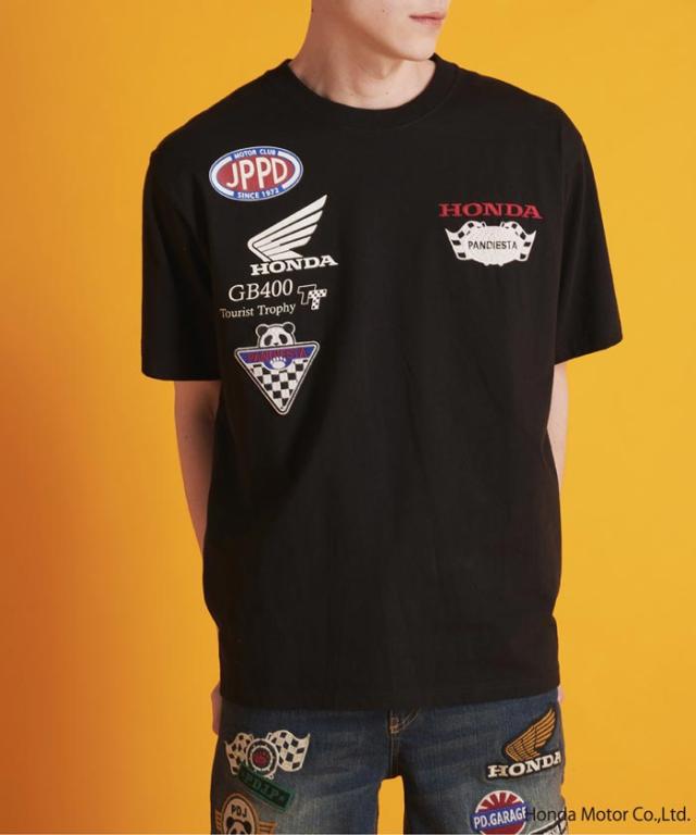 ホンダ Honda パンディエスタ PANDIESTA コラボ Tシャツ パンダ GB400TT 和柄 523502 送料無料_2