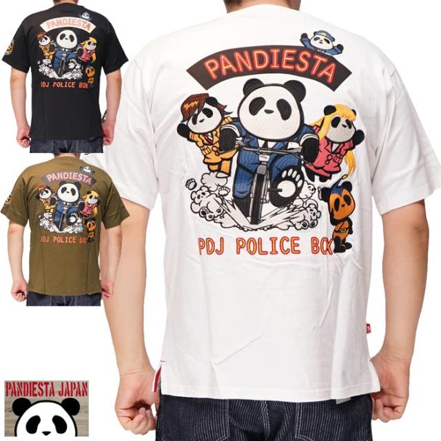 パンディエスタ PANDIESTA Tシャツ 半袖 パンダ メンズ ポリスパンダ 和柄 523858 送料無料の通販は 8,690円