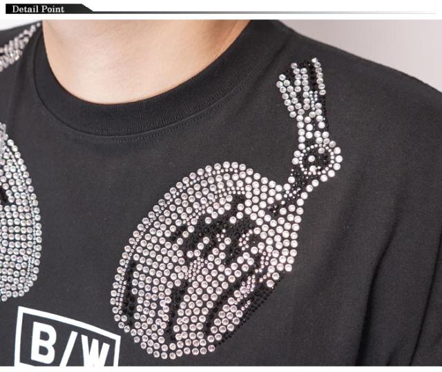 パンディエスタ PANDIESTA Tシャツ 半袖 パンダ メンズ ラインストーン ビッグサイズ 和柄 554877 送料無料の通販は