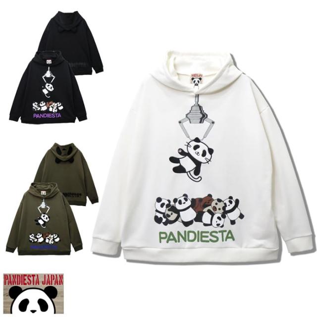 パンディエスタ PANDIESTA ビッグサイズ パーカー メンズ パンダ ユーフォーキャッチャー ニャンダ 和柄 564102 送料無料
