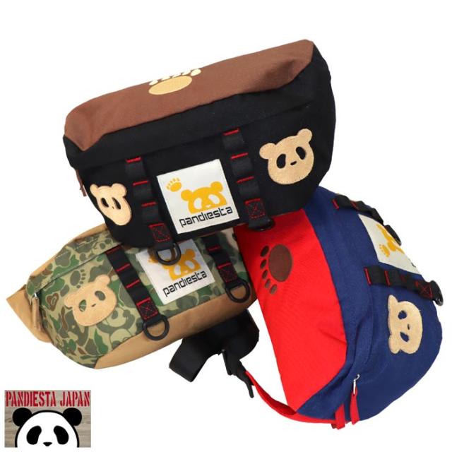 パンディエスタ PANDIESTA ショルダーバッグ BAG 鞄 パンダ メンズ パンダアップリケ 切替 ２WAY 和柄 585901 送料無料