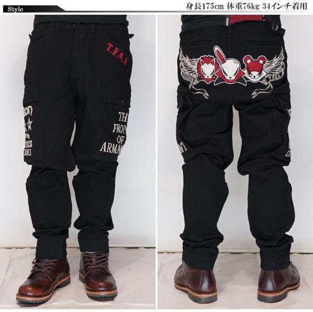 VANSON バンソン × クローズ × WORST T.F.O.A コラボ カーゴパンツ メンズ ストレッチ ボトム CRV-2407 送料無料_1