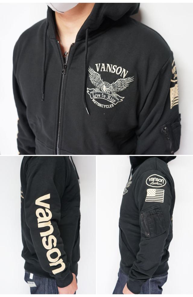 を11%OFFセール VANSON バンソン パーカー メンズ イーグル フルZIP パーカー NVSZ-2011 /送料無料_4